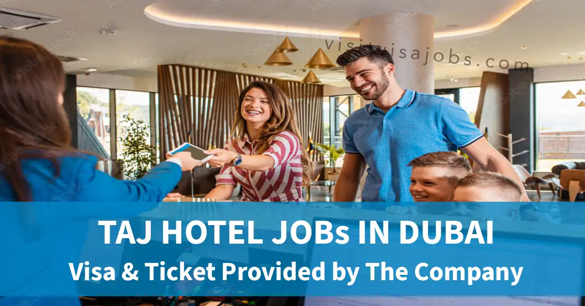 Taj Hotel Dubai Job Vacancies